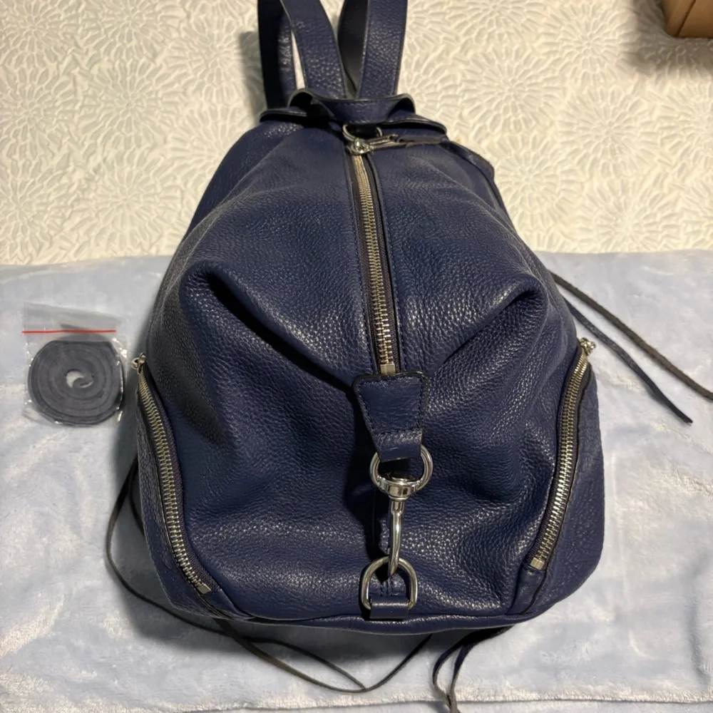 Rebecca Minkoff Navy Blue Backpack - Picture 1 of 11